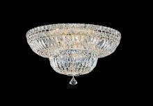  5894-40O - Petit Crystal Deluxe 9 Light 120V Flush Mount in Polished Silver with Clear Optic Crystal