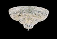  5898-40O - Petit Crystal Deluxe 21 Light 120V Flush Mount in Polished Silver with Clear Optic Crystal