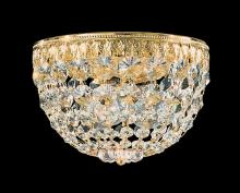  1558-40O - Petit Crystal 3 Light 120V Flush Mount in Polished Silver with Clear Optic Crystal