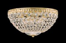  1562-76O - Petit Crystal 5 Light 120V Flush Mount in Heirloom Bronze with Clear Optic Crystal