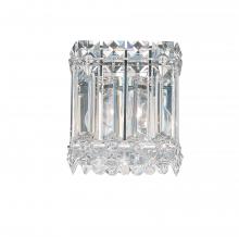  2220O - Quantum 1 Light 120V Wall Sconce in Polished Stainless Steel with Clear Optic Crystal
