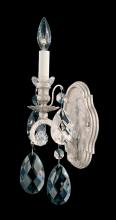  3756-48 - Renaissance 1 Light 120V Wall Sconce in Antique Silver with Clear Heritage Handcut Crystal