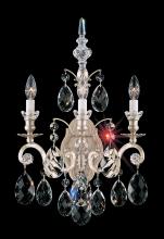  3762-51 - Renaissance 3 Light 120V Wall Sconce in Black with Clear Heritage Handcut Crystal
