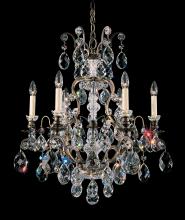  3770-51 - Renaissance 7 Light 120V Chandelier in Black with Clear Heritage Handcut Crystal