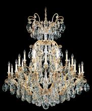  3774-22 - Renaissance 25 Light 120V Chandelier in Heirloom Gold with Clear Heritage Handcut Crystal
