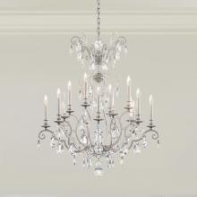  RN3872N-23H - Renaissance Nouveau 12 Light 120V Chandelier in Etruscan Gold with Clear Heritage Handcut Crystal