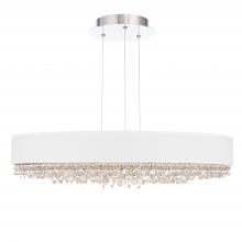  S6329-401RS2 - Eclyptix LED 29in 3000K/3500K/4000K 120V-277V Pendant in Polished Stainless Steel with Clear Radia