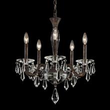  S7605N-51R - Napoli 5 Light 120V Chandelier in Black with Clear Radiance Crystal