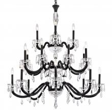  S7620N-48R - Napoli 20 Light 120V Chandelier in Antique Silver with Clear Radiance Crystal
