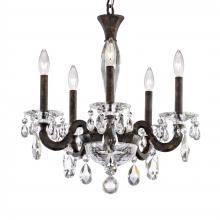  S8605N-48R - San Marco 5 Light 120V Chandelier in Antique Silver with Clear Radiance Crystal