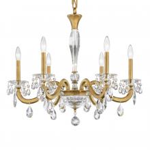  S8606N-48R - San Marco 6 Light 120V Chandelier in Antique Silver with Clear Radiance Crystal