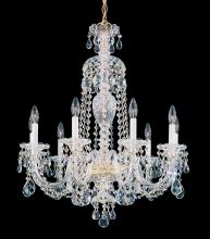  2996-40H - Sterling 9 Light 120V Chandelier in Polished Silver with Clear Heritage Handcut Crystal