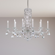  RS83101N-06H - Siena 10 Light 120V Chandelier (No Spikes) in White with Clear Heritage Handcut Crystal