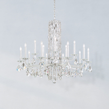  RS83151N-06H - Siena 15 Light 120V Chandelier (No Spikes) in White with Clear Heritage Handcut Crystal