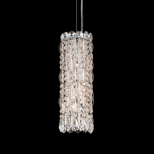  RS8341N-48H - Sarella 3 Light 120V Mini Pendant in Antique Silver with Clear Heritage Handcut Crystal