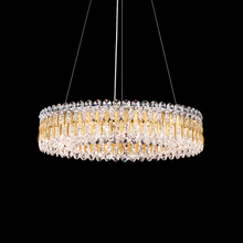  RS8343N-48H - Sarella 12 Light 120V Pendant in Antique Silver with Clear Heritage Handcut Crystal