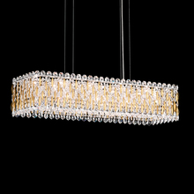  RS8344N-51H - Sarella 13 Light 120V Linear Pendant in Black with Clear Heritage Handcut Crystal