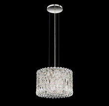  RS8345N-401H - Sarella 8 Light 120V Mini Pendant in Polished Stainless Steel with Clear Heritage Handcut Crystal