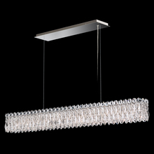  RS8352N-401H - Sarella 11 Light 120V Linear Pendant in Polished Stainless Steel with Clear Heritage handcut Cryst