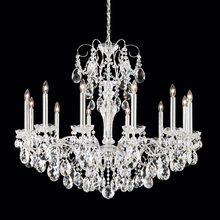  ST1849N-76H - Sonatina 12 Light 120V Chandelier in Heirloom Bronze with Clear Heritage Handcut Crystal