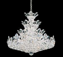  5858H - Trilliane 24 Light 120V Chandelier in Polished Stainless Steel with Clear Heritage Handcut Crystal