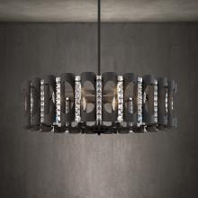  MR1008N-WH1O - Twilight 8 Light 120V Chandelier in White with Clear Heritage Handcut Crystal