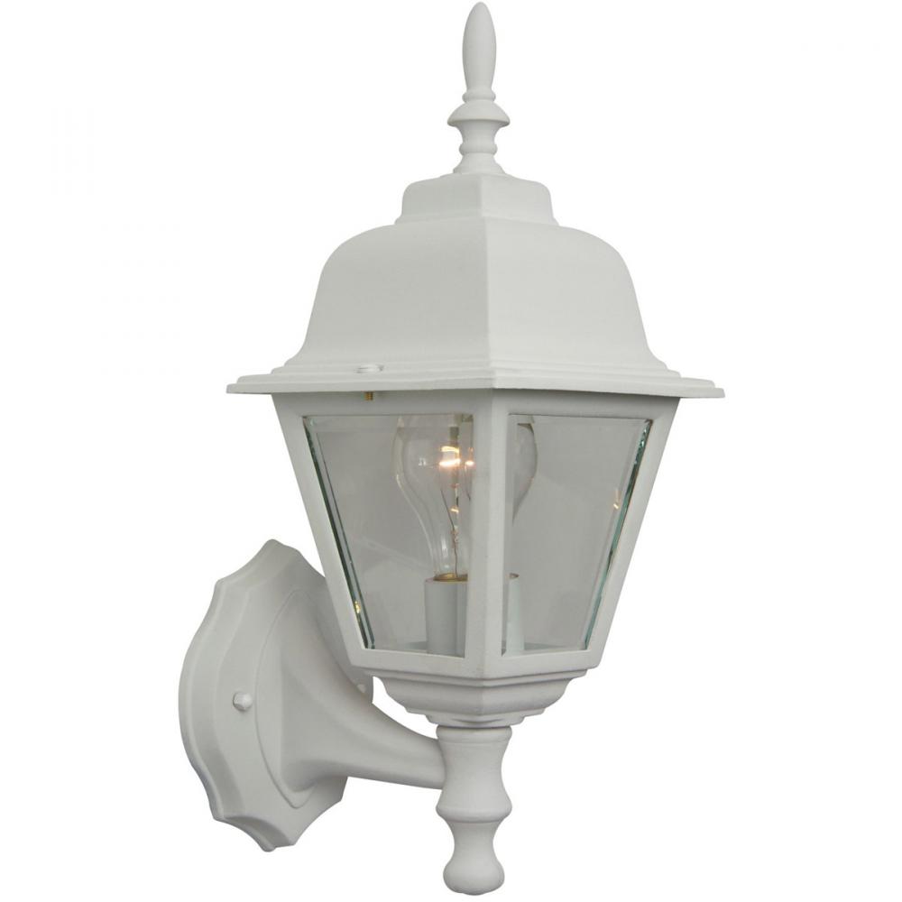 Coach Lights Cast 1 Light Small Outdoor Wall Lantern in Textured White