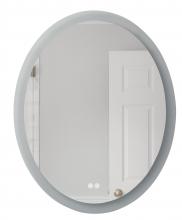  MIR101-W - 30" x 24" x 1.8" Oval LED Mirror, defogger & dimmer, 3000K/4000K/5000K