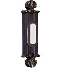  BSSO-AZ - Surface Mount Straight Ornate LED Lighted Push Button in Antique Bronze