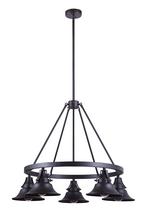  54025-OBG - Union 5 Light Outdoor Chandelier in Oiled Bronze Gilded