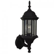  Z290-TB - Hex Style Cast 1 Light Small Outdoor Wall Lantern in Textured Black