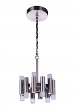  57552-BNK-LED - Simple Lux 12 Light LED Convertible Semi Flush in Brushed Polished Nickel