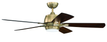 Craftmade STE52SB5 - 52" Ceiling Fan w/Blades, LED Light Kit