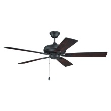 Craftmade ECF52CBZ5-CBZWLN - Eos 52" 5-Blade Ceiling Fan in Classic Bronze w/ Classic Bronze/Walnut Blades