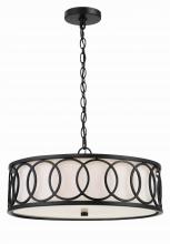  287-MK - Libby Langdon Graham 6 Light Matte Black Chandelier