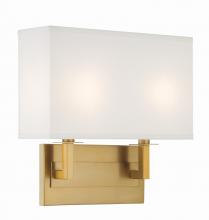  DUR-A3542-VG - Durham 2 Light Vibrant Gold Sconce