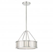  KEN-8303-PN - Kendal 3 Light Polished Nickel Mini Chandelier