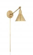  MOR-8800-AG - Morgan 1 Light Aged Brass Task Sconce