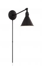  MOR-8800-MK - Morgan 1 Light Matte Black Task Sconce