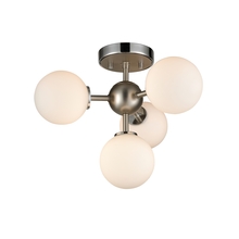  DVP34511CH+BN-OP - Alouette 4 Light Semi-Flush Mount