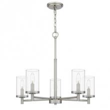  ASH33402A - BN Chandelier with Glass Clear