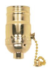  80/1006 - On-Off Pull Chain Socket; 1/8 IPS; Aluminum; Brite Gilt Finish; 660W; 250V; 500 Master