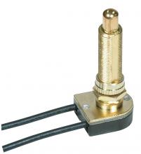  80/1409 - On-Off Metal Push Switch; 1-1/2" Metal Bushing; Single Circuit; 6A-125V, 3A-250V Rating; 6"