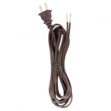  90/2039 - 9 Foot 18/2 SPT-2 105C Cord Set; Brown Finish; 36" Hank; 150 Carton; Molded Polarized Plug;