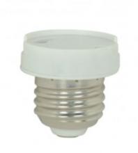  90/2434 - GU24 Socket Reducer; White Finish; Removable Grip Function; Medium To GU24 Reducer; 660W; 660V