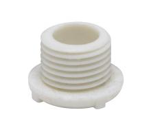  90/327 - Plastic Bushing; 1/8 IP Male; White Finish