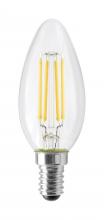  S12116 - 4.5 Watt; B11 LED; Clear; 350 Lumens; 4000K; European base; 120 Volt