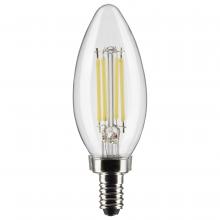  S21275 - 5.5 Watt B11 LED; Clear; Candelabra base; 90 CRI; 3500K; 120 Volt