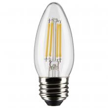  S21286 - 4 Watt B11 LED; Clear; Medium base; 90 CRI; 4000K; 120 Volt