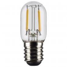  S21343 - 3 Watt T6.5 LED; Clear; Intermediate base; 90 CRI; 3000K